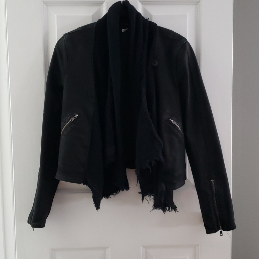 Free People drape front moto jacket